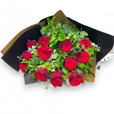 12 red roses valentines day delivery flower delivery castle hill florist vogue in a vase