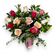 pink roses in vase valentines day flowers florist castle hill same day delivery charlene vogue in a vase